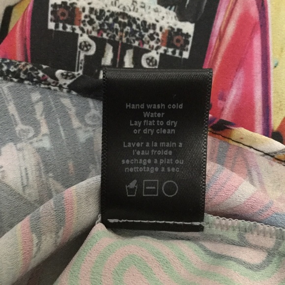 Clover Canyon crepe mixed print patterned blouse - Picture 4 of 6